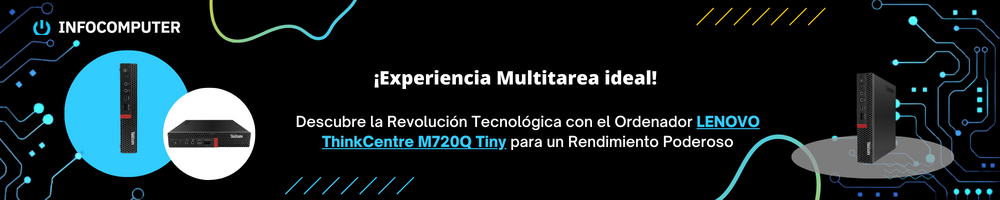 LENOVO ThinkCentre M720Q Tiny en Espacio de Trabajo